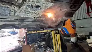 Laser Rust Removal from Car Chassis