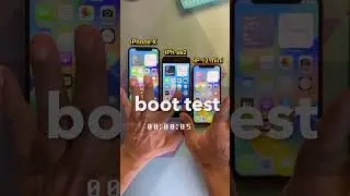 Boot test iPhone X vs iPhone se 2 vs iPhone 12 mini