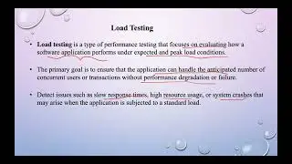 Lecture 92# Load Testing | Non Functional Testing | Software Engineering