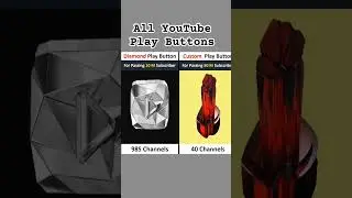 All Youtube Play Buttons | Youtube Play Buttons | Comparison