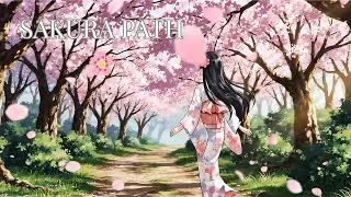 Sakura Path 🌸 1 Hour | Relaxing Anime Walk Under Cherry Blossoms (Calm Ambience)