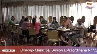 Concejo Municipal Sesión Extraordinaria N° 52