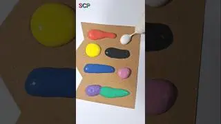 Смешивание цветов #shortsvideo #искусство #удовлетворение
