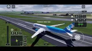 (Roblox Project Flight) Frenchbee Airbus A350-900 (BF534: London (LGW) to Paris Orly) Emergency Land