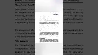 Gujarat Police is hiring for IT Experts #job #jobs