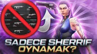 SADECE SHERIFF İLE OYNADIM HİLE DEDİLER | TEK SİLAH CHALLENGE VALORANT