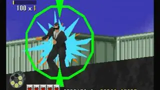 Virtua Cop 1 Stage 1 - Sega Saturn (Actual Hardware)