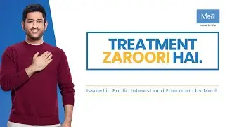 Meril Ad With Mahendra Singh Dhoni | MSD | Thala | Captain Cool | Mahi | Treatment Zaroori Hai 