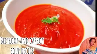 Carrot beetroot soup | Beetroot and carrot soup| pure veg soup recipe | dite veg soup recipe