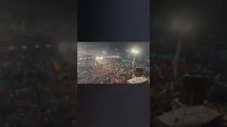 crowded of people at Peshawar jalsa of Imran Khan