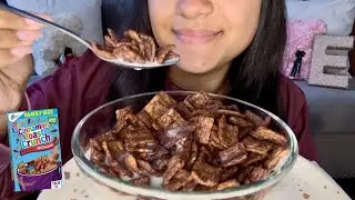 ASMR Mexican Style Hot Chocolate Cinnamon Toast Crunch Cereal Mukbang