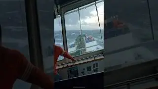 Sailing the North Sea.Extreme Risks at Sea 🌊 #northsea #shorts #ship
