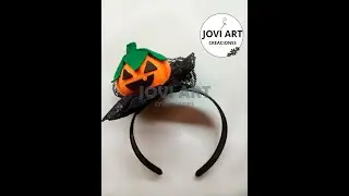 diadema para Halloween/vincha calabaza