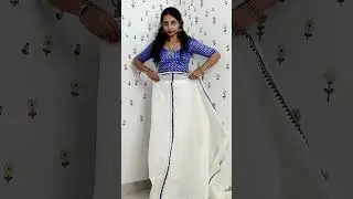 Set Mund Draping part-1 #onam #drape #saree #indianfashion