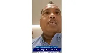 Congratulations to Mr. Jayson I. Ramos for Completing the ICSA Computer Secretarial Training Course