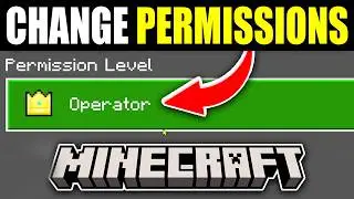 How To Change Permission Level On Players In Your Minecraft World