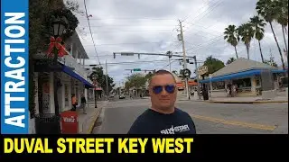 Famous Duval Street in Key West many unique bars galleries retail gift shops | Jarek in Florida USA
