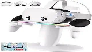 SAQICO Fast Charging Dock for Meta Oculus Quest 3 3s 2 Headset and Rift pro Pico HTC RGB