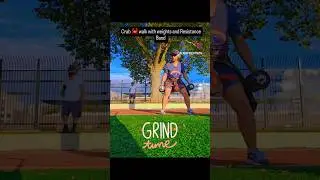 LadiiFreeFitness Crab Walks with weights and resistance band full body workout