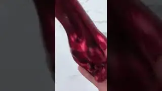 Mixing Clear Slime into Glitter 💦 #shorts #slime