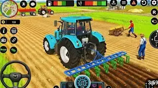 Modern Tractor Farming Driving Simulator 3D - New Tractor Games - Tractor Trolley - Android Gameplay