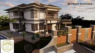beautiful villa design 40X60 sketchup pro 2021  render in Enscape3.3 .......