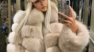 Faux fur long coat for ladies #2022