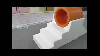 Globalltoy Orange Foam Climb & Slide Set | PU Cylinder Climber for Toddlers, Daycare & Preschool