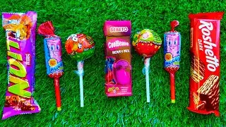 Colorful Lollipop Collection: Gummy Delights and Chocolate Unboxing!