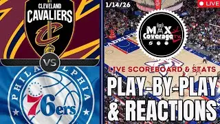🔴LIVE - Cleveland Cavaliers vs Philadelphia 76ers - Play-By-Play & Reactions (1/14/26)