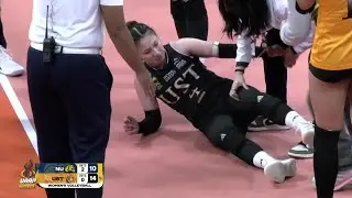 UST&rsquo;s Detdet Pepito INJURY SCARE DURING Set 3 | UAAP Season 88 Women&rsquo;s Volleyball