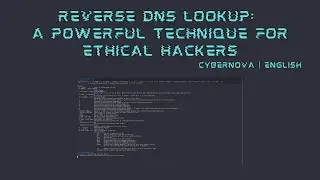 Reverse DNS Lookup: A Powerful Technique for Ethical Hackers | English| Ethical Hacking | Cybersec