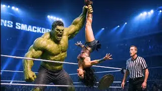HULK vs Wonder Woman in WWE's Most Tragic Intergender Match | WWE 2K23
