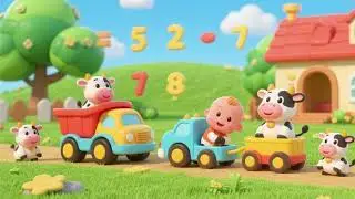 Count the Toy Cows with Baby Truck &ndash; Learn Numbers | Kids Counting Song