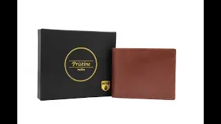 Pristine Men&rsquo;s Wallet Premium Quality Robust Durable Real Buffalo Leather Wallets RFID SAFE - Black