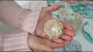 Lace Trim Flower Tutorial