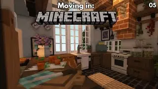 Moving in: Minecraft - Seaside Cottage 🌊 | Interior Design using CIT Resource Pack
