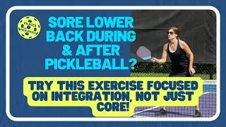 Lower Back Pain from Pickleball? Try this exercise from the Pilates for Pickleball program!