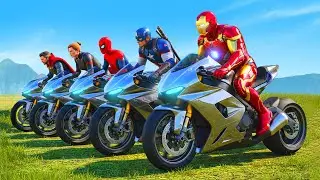 الرجل العنكبوت انقاذ باتمان Spider-Man Ragdoll Superman vs Flash amazing fun game GTA 5 superhero