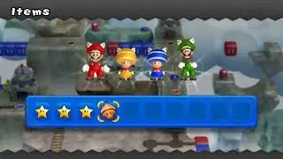 New Super Mario Bros. U World 6 Part 8 4 Players Synchronized 