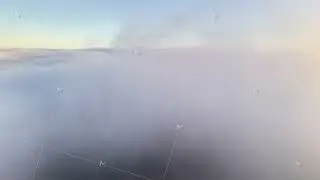 Serene Morning Scene, Relaxing Atmosphere Created By Pastel Hues And Slowmoving Drone Over Low