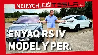 Škoda Enyaq RS iV vs Model Y Performance - zkušenosti majitelů a reálný život s #tesla #enyaq
