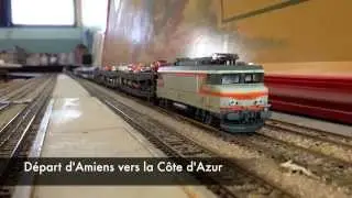 Train HO _ TAC SNCF/Motorail _ Flandres Riviera _ Calais Lille - Vintimille - 1998