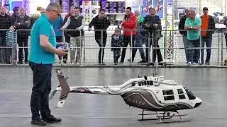 BRAND NEW RC BELL-206 JETRANGER HUGE RC SCALE 1:4 XXL ELECTRIC MODEL HELICOPTER INDOOR DEMO FLIGHT