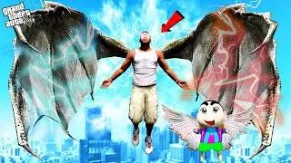 GTA 5 : Franklin & Shinchan Get Super Wings To Become Superhero GTA 5 !