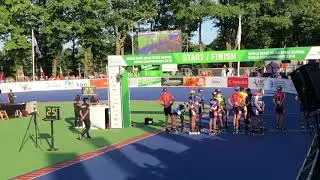 WK Inline-skaten 5000m afvalkoers A finale Merijn   Teun opkomst