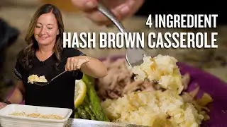 Easy HASHBROWN Casserole Recipe with Only 4 Ingredients!
