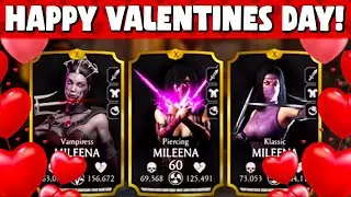 MK Mobile. Celebrating Valentine's Day with Gold Mileena Team. Which Mileena is THE BEST?