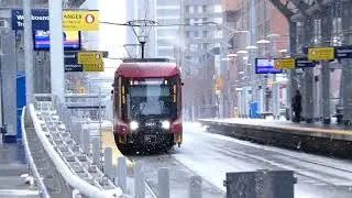 Various CTrain scenes at Downtown West and Sunalta