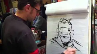 Jeff Lemire in action